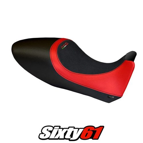 Ducati Diavel 2011 2012 2013 Seat Cover Tappezzeria Red Black