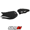Ducati 848 / 1098 / 1198 2007-2012 2013 Seat Cover Tappezzeria Ultragrip White