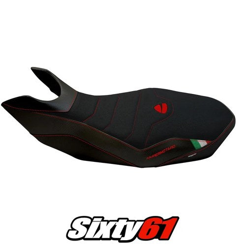 Ducati Hypermotard 796 / 1100 / 1100 Evo 2007 Seat Cover Tappezzeria grip Black