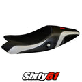 Ducati Monster 696 / 796 2008-2011 2012 2013 2014 Seat Cover Tappezzeria Silver