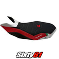 Ducati Hypermotard 796 / 1100 / 1100 Evo 2007 Seat Cover Tappezzeria grip WH RD
