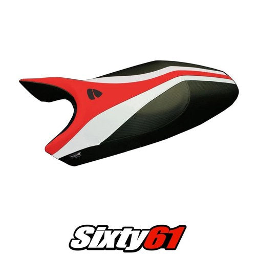 Ducati Monster 1994-2003 2004 2005 2006 2007 Seat Cover Tappezzeria White Red