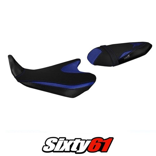 Yamaha MT-07 2014 2015 2016 2017 Seat Cover Tappezzeria Blue Black