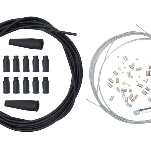 AS3 Venhill Universal Workshop Diy Throttle Cable Kit 5 Metres Black