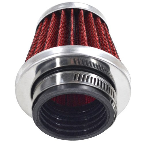 42mm Air Filter Cleaner Red for Honda Kawasaki Yamaha Pit Dirt Bike ATV Scooter