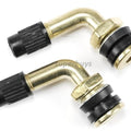 2pc Brass 90 Degree Motorcycle Schrader Valve Tubeless 11.3mm Rim Hole Tyre Stem