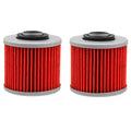 2X Oil Filters For Yamaha YFM700R Raptor XVS650 XVS1100 V-STAR XV250 Virago