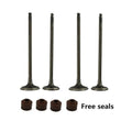 2 Pairs Intake & Exhaust Valves Kit For Kawasaki KL250 Super Sherpa 1997-2010