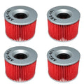 4X Oil Filters For Honda CB750 CB500F Kawasaki ZX600R Ninja ZR750 Yamaha XJR1300