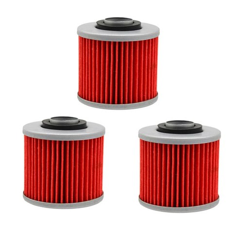 3X Oil Filter For Yamaha YFM700R Raptor XVS1100 V-STAR XV250 Virago XV535 XT660R