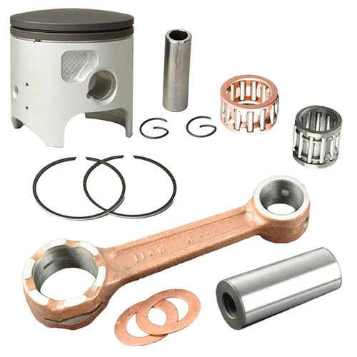 Connecting Rod & Piston Rings Pin Kit Std 66mm For Kawasaki KDX200 1995-2006