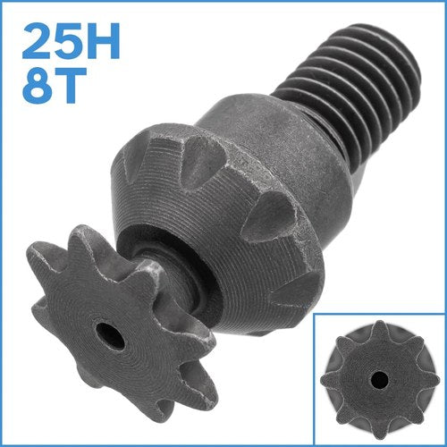 25H 8T Front Sprocket Pinion Gear Clutch Drum Gearbox Pocket Mini Bike Engine