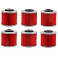 6X Oil Filter For Yamaha YFM700R Raptor XVS1100 V-STAR XV250 Virago XV535 XT660R