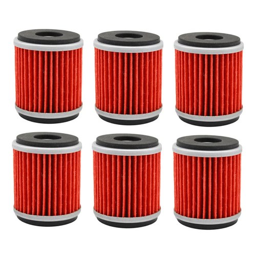 6X Oil Filters for Yamaha YFZ450 YFZ450R WR250F YZ250F YZ450F WR450F YFM250R