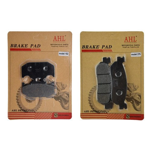 Front & Rear Brake Pads for Yamaha XT250 2005-2013 XG250 Ticker 2004-2006