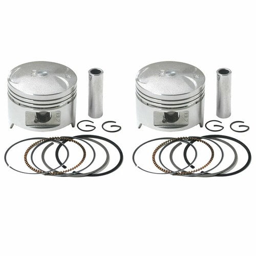 2X Piston Rings Pin Kit Std 64m for Honda Steed/SHADOW400 VLS400 VLX400 VRX400
