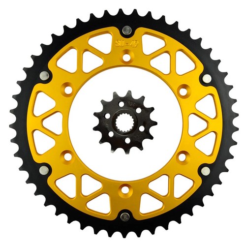 Front & Rear Sprockets 13/49 Tooth For Suzuki RM125 1998-2008 RMZ250 2007-2021