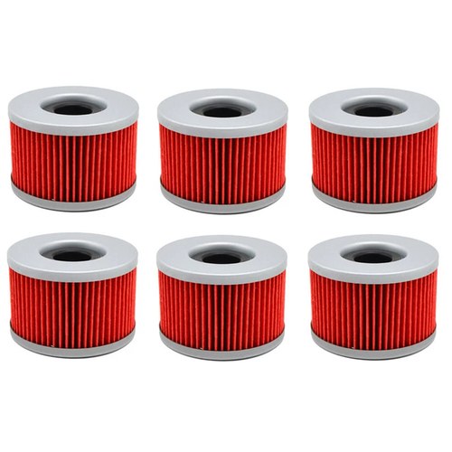 6X Oil Filters For Honda Pioneer 700 CB400T CM400 CM450 CX500 Rincon Trx 500 680