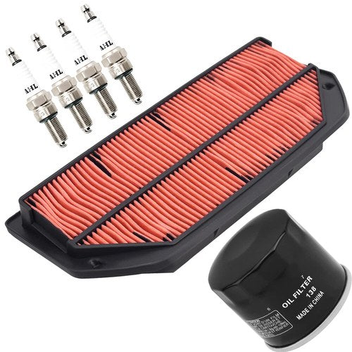 Tune Up Kit Air & Oil Filter & Spark Plugs For Suzuki GSXR600 GSXR750 2011-2021