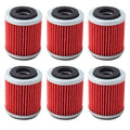 6pcs Oil Filters for Yamaha TTR250 WR250F WR400F WR426F YZ250F YZ400F YZ426F