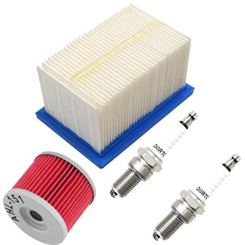 Oil Filter & Air Filter & 2pcs Spark Plugs Kit For BMW F650GS 2005-2007