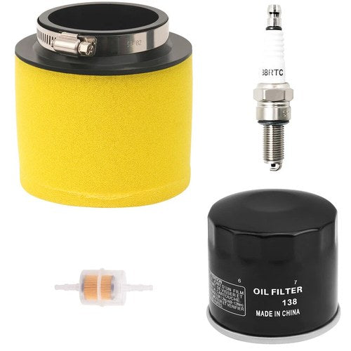 For 1996-2006 Arctic Cat 375 400 454 500 4X4 Ail Oil Fuel Filters & Spark Plug