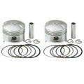 2Sets Piston & Rings Kit 64.5m for Honda Steed/SHADOW 400 VLX400 VRX400 NV400