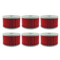6pcs Oil Filters for Suzuki DR650S DR650SE LS650 Savage Boulevard DR800 DR500