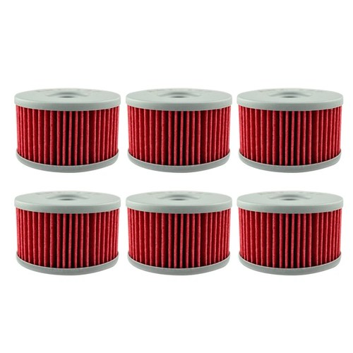 6pcs Oil Filters for Suzuki DR650S DR650SE LS650 Savage Boulevard DR800 DR500
