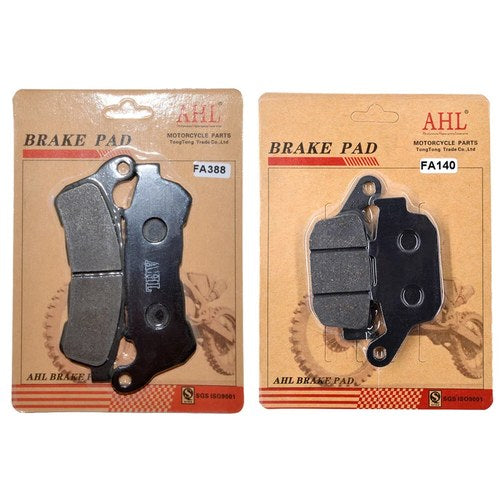 Front & Rear Brake Pads Kit for Honda CBR250R ABS 2011-2014