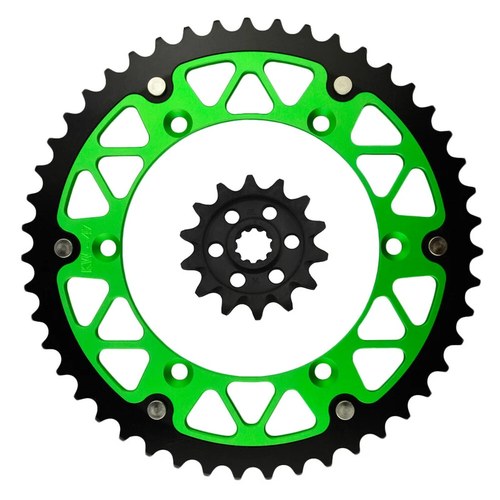 14T-47T Front Rear Sprockets For Kawasaki KX250 KX250F 04-05 Suzuki RMZ250 04-06