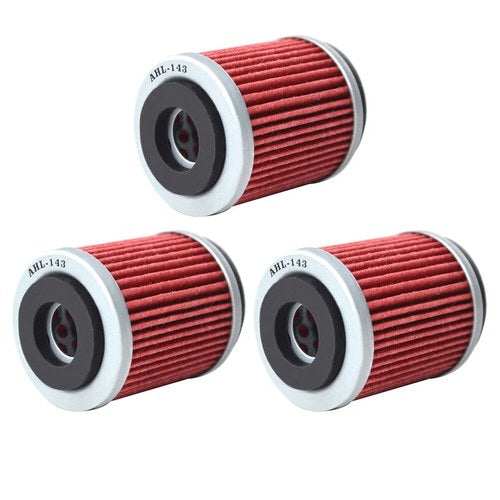 3 Packs Oil Filters for Yamaha Timberwolf 250 YFB250 2WD 4WD 1992-2000