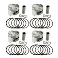 4 Sets Piston & Rings Kit 49mm +50 For Honda CBR250 CBR14 CBR17 MC14 MC17