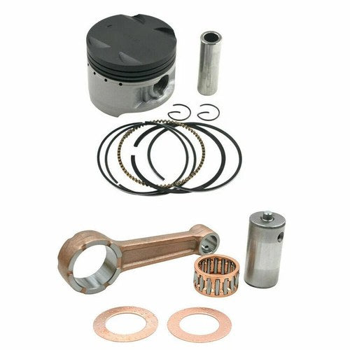 Connecting Rod & Piston Rings Pin Kit for Suzuki GN250 DR250 TU250 Z250 Marauder