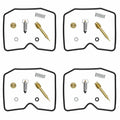 4 Sets Carburetor Repair Rebuild Kit for Kawasaki ZX600 Ninja 600R 1985-1997