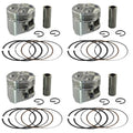 4X Piston & Rings Kit 49.25mm +25 For Suzuki GSX250R GJ72A-74A GSF250 Bandit 250