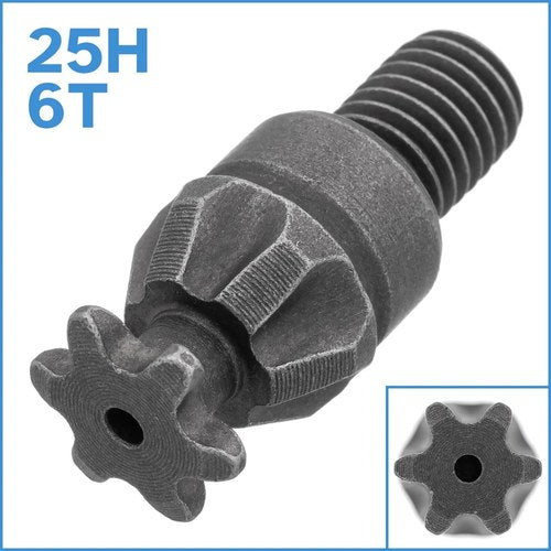 25H 6T Front Sprocket Pinion Gear Clutch Drum Gearbox Pocket Mini Bike Engine