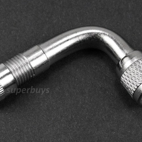 1pc 90 Degree Schrader Valve Extension Adapter Motorcycle Tube Extender Rim