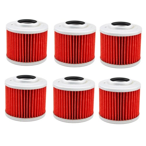 6X Oil Filters For BMW F650 F650GS F650ST F650CS G650GS G650X Aprilia Pegaso 650