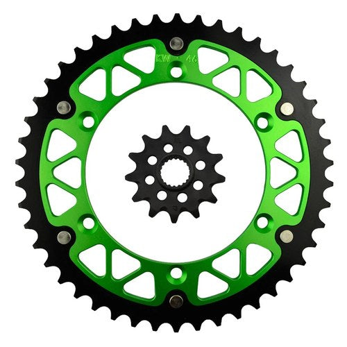 Front Rear Sprockets Kit 13/46 Tooth For Kawasaki KX250F KXF250 2006-2023