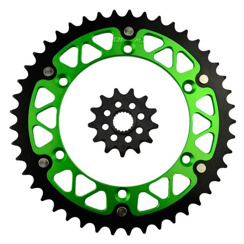 For 2006-2023 Kawasaki KXF250 KX250F Front Rear Sprockets Kit 15/45 Tooth 520