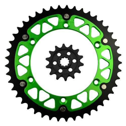 14T Front 45T Rear Sprockets For Kawasaki KX250 KX250F 04-05 Suzuki RMZ250 04-06