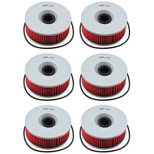6X Oil Filters For Yamaha VMX1200 V-Max 1200 XVZ1200 XS1100 XS850 XS1100 XS750