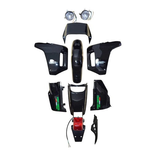 ABS Plastic Fairing Cowl Bodywork Kit Set for Honda AX-1 Sports Traverse Black