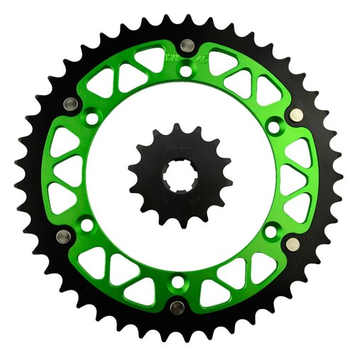 14/45T Front Rear Sprockets For Kawasaki KLX300R 97-01 KX500 87-04 KX250 87-98