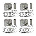 4X Piston & Rings Kit 49.5mm +100 For Honda CBR250RR CBR22 Kaz MC22 CB250 MC23