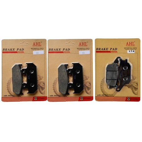 Front & Rear Disc Brake Pads for Honda CBR600F2 CBR600F 1991-1994