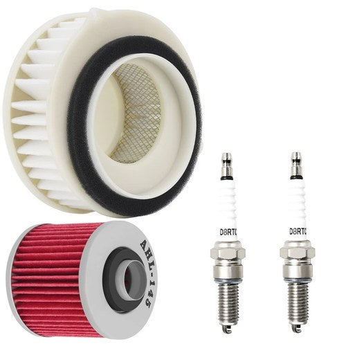 Tune Up Kit for Yamaha V-Star 650 XVS650 1998-2011 Air Oil Filter Spark Plugs