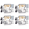 4 Sets for Yamaha V-Star 1100 XVS1100 1999-2009 Carburetor Repair Rebuild Kit