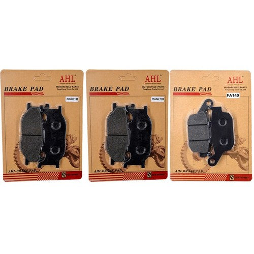 Front & Rear Brake Pads for Yamaha FZ6R 2009-2017 XJ6 Diversion 600 2009-2013